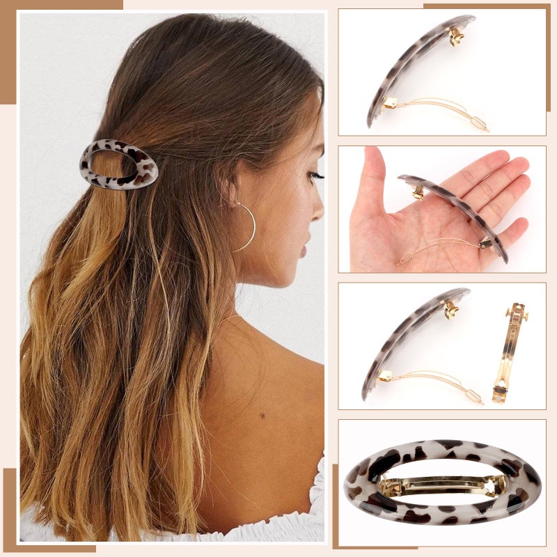 ANBALA 4PCS Hair Barrettes for Women 2.56 Inch French Barrettes Non-slip Hair Clips for Women Girls - Image 3